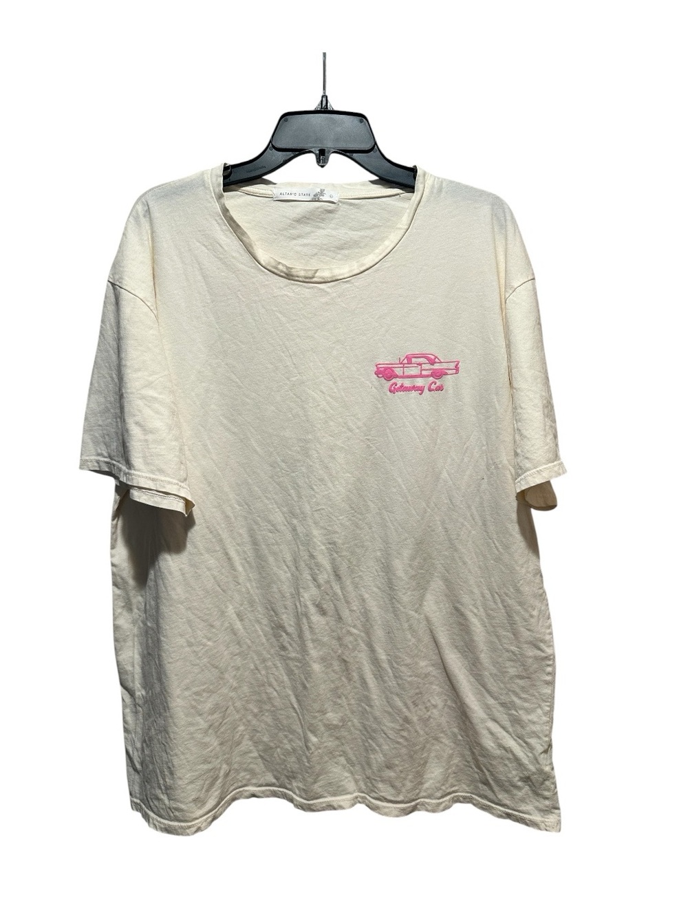 Altar'd State Cream Short-Sleeve Taylor Swift Getaway Car Band Tee Size L